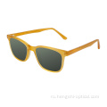 Конструкция частной марки Acetate Glasnes Square Rame Sunglasses